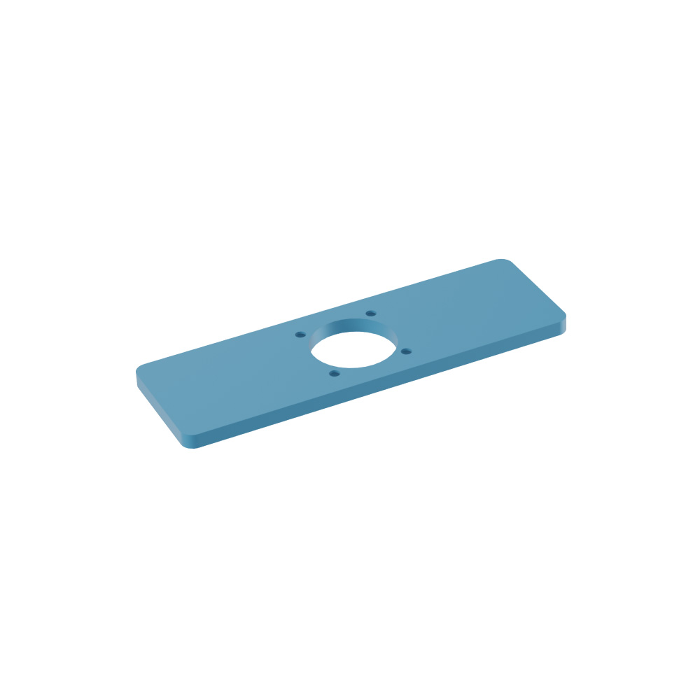 Base Plate - 4" Centerset to Single-Hole Faucet Conversion | Sky Blue