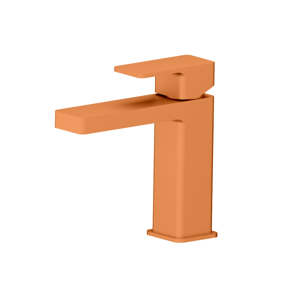 Single Hole Bathroom Faucet | Terracotta Orange