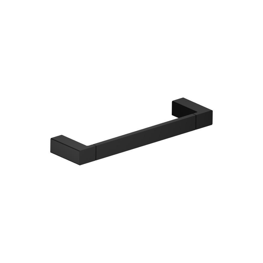 Brass Towel Ring / Mini Towel Bar - 10" | Gloss Black