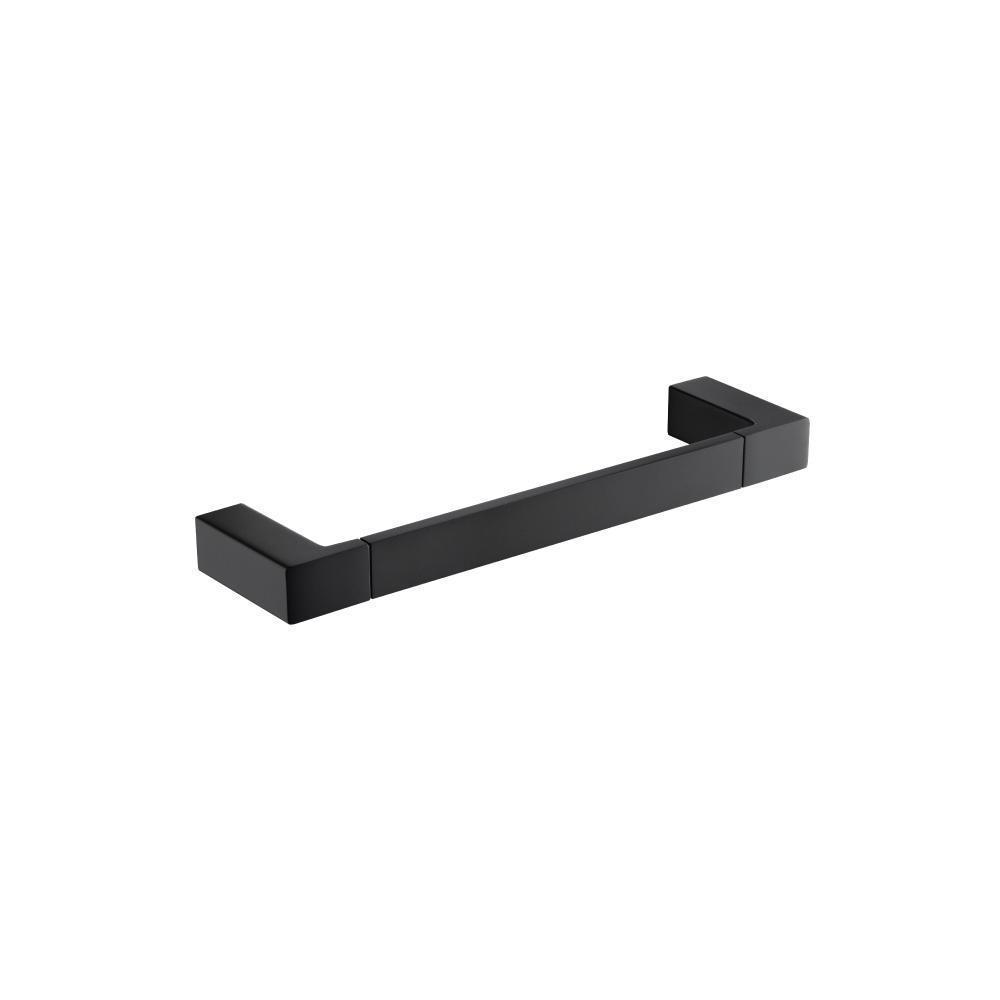 Brass Towel Ring / Mini Towel Bar - 10" | Matte Black