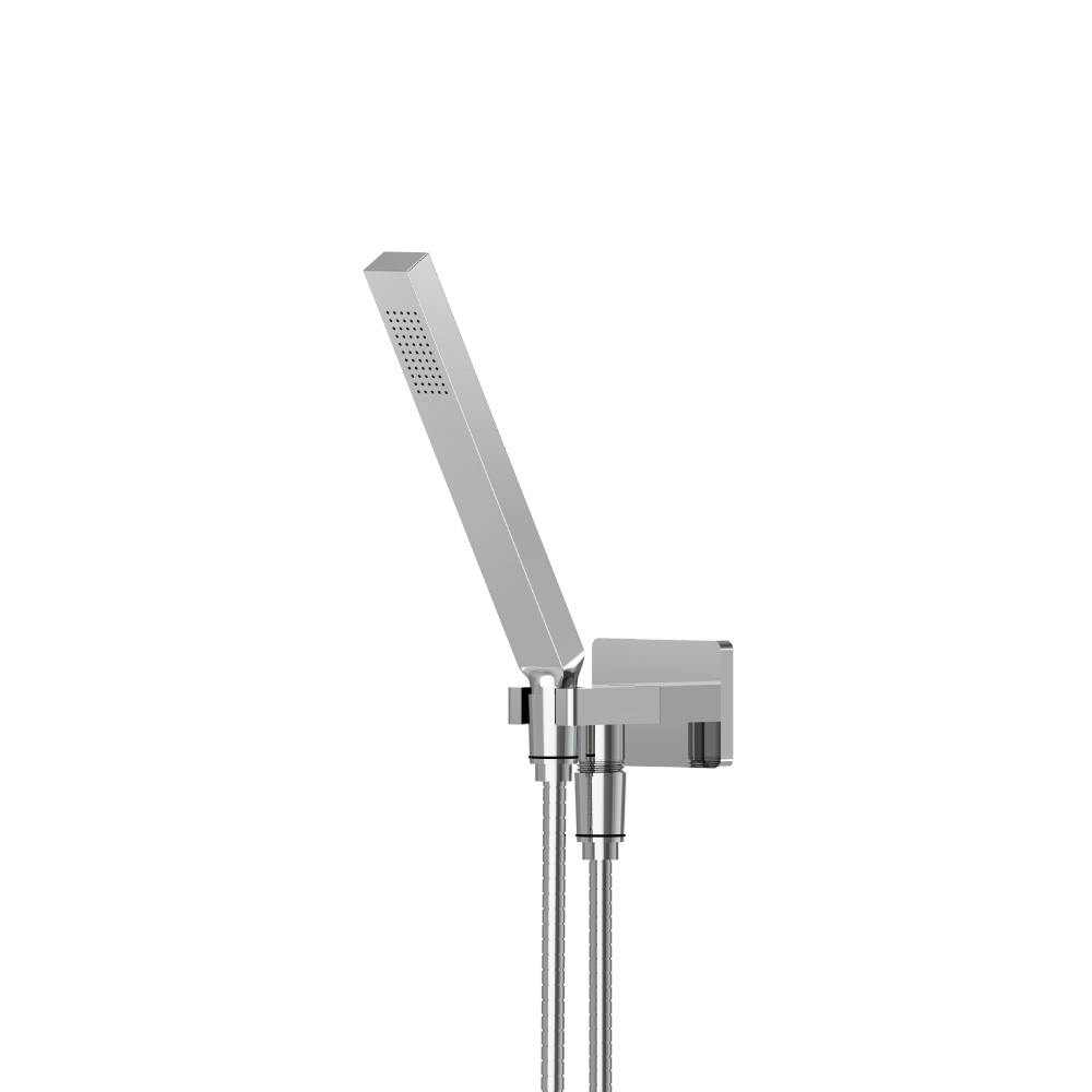 Hand Shower Set With Wall Elbow, Holder and Hose | Chrome