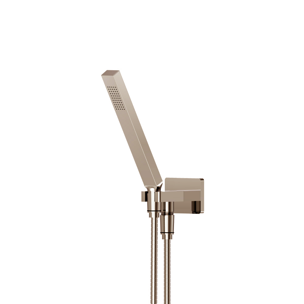 Hand Shower Set With Wall Elbow, Holder and Hose | Polished Nickel PVD