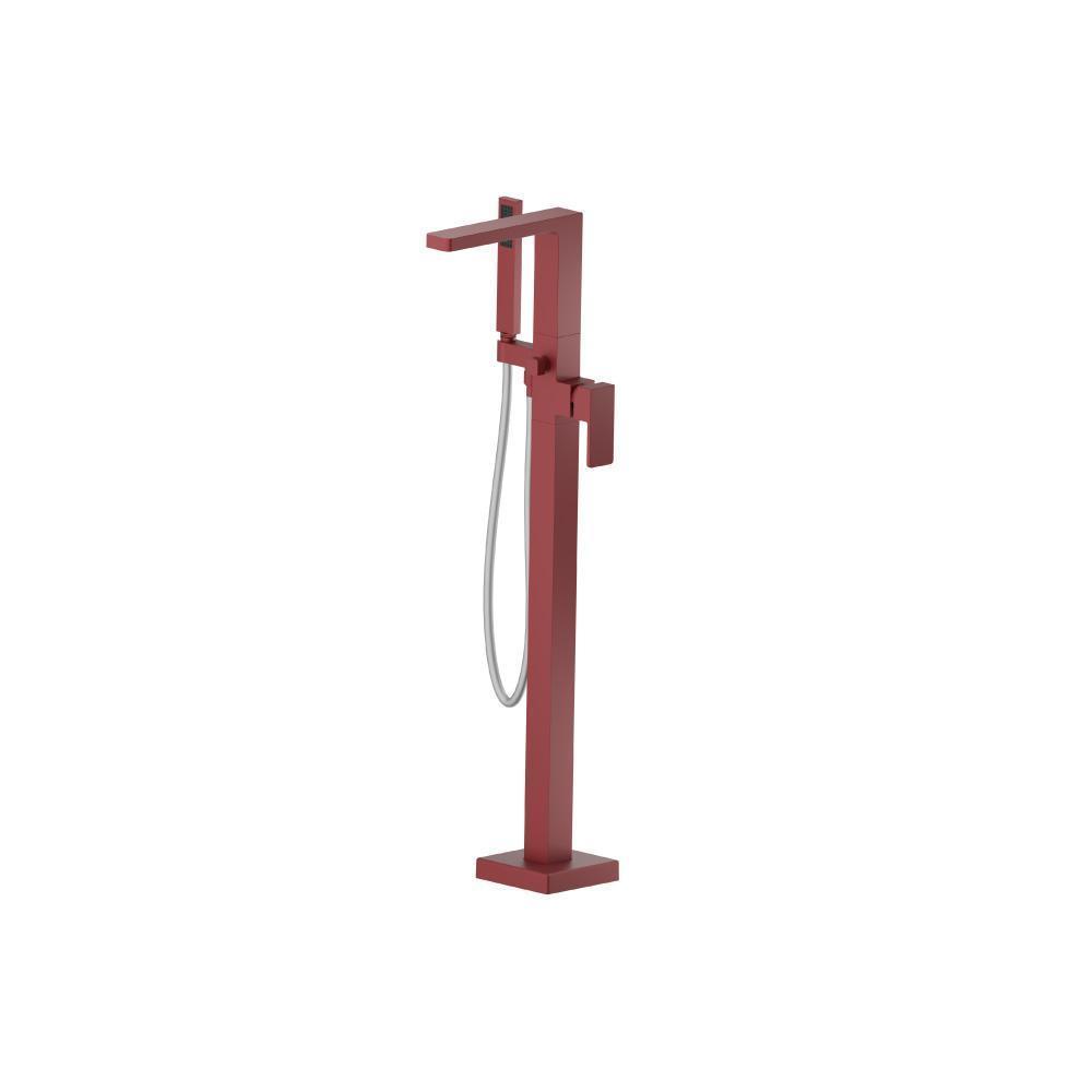 Freestanding Floor Mount Bathtub / Tub Filler With Hand Shower | Crimson