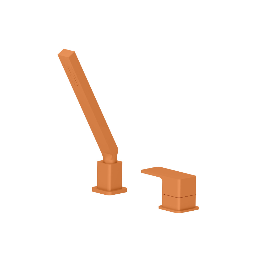 Deck Diverter With Holder & Hose | Terracotta Orange