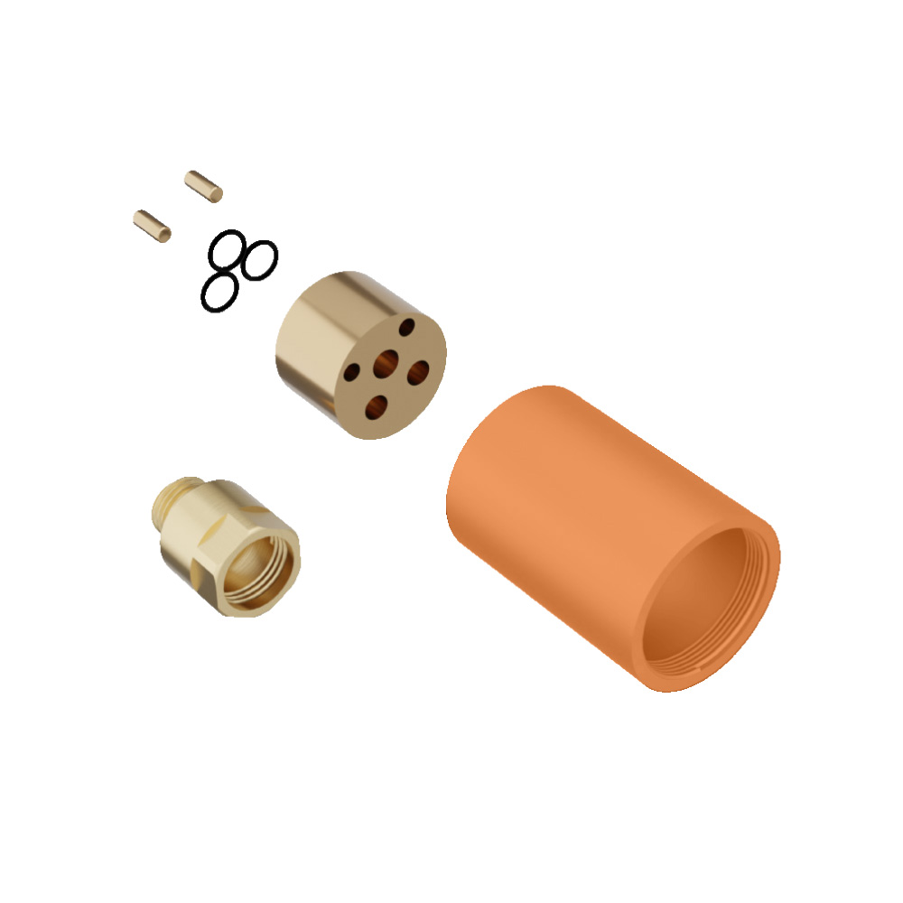0.9" Extension Kit - For Use with 196.1800 | Terracotta Orange
