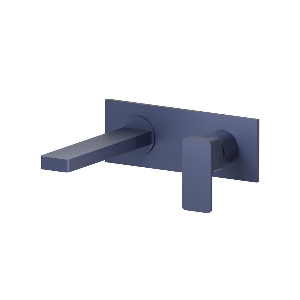 Single Handle Wall Mounted Bathroom Faucet | Navy Blue