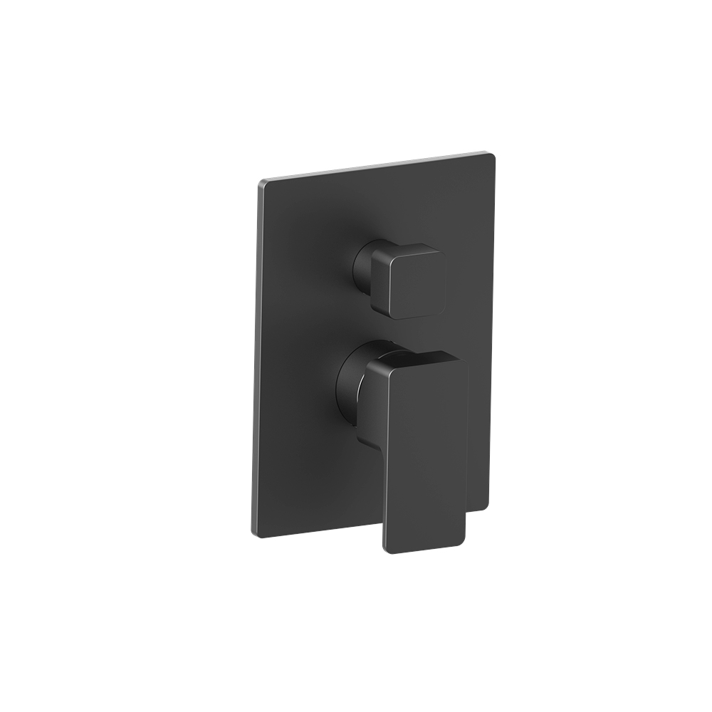 Tub / Shower Trim With Pressure Balance Valve - 2-Output | Matte Black
