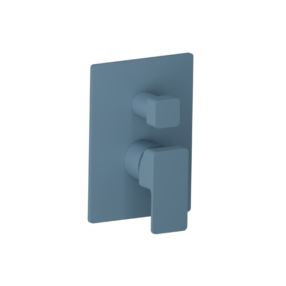 Tub / Shower Trim With Pressure Balance Valve - 3-Output | Blue Platinum