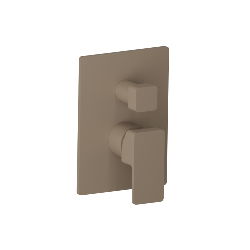 Tub / Shower Trim With Pressure Balance Valve - 3-Output | Dark Tan