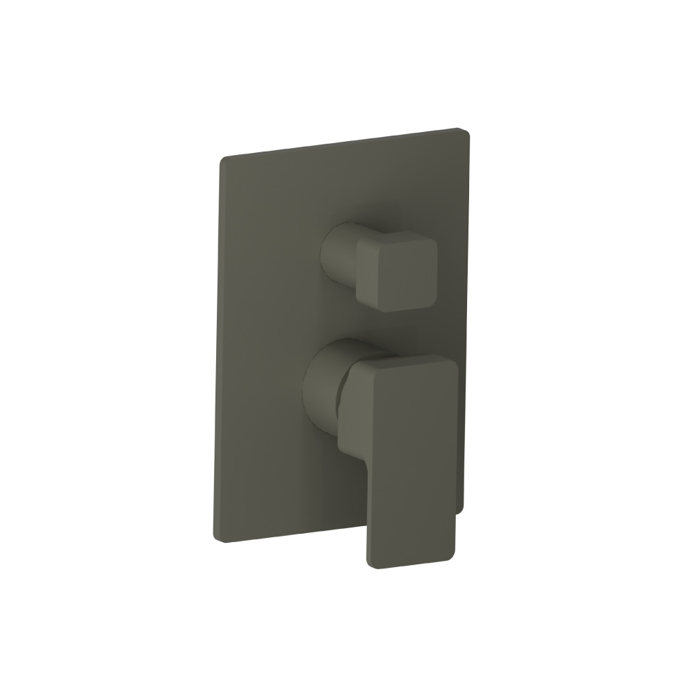 Tub / Shower Trim With Pressure Balance Valve - 3-Output | Gun Metal Grey