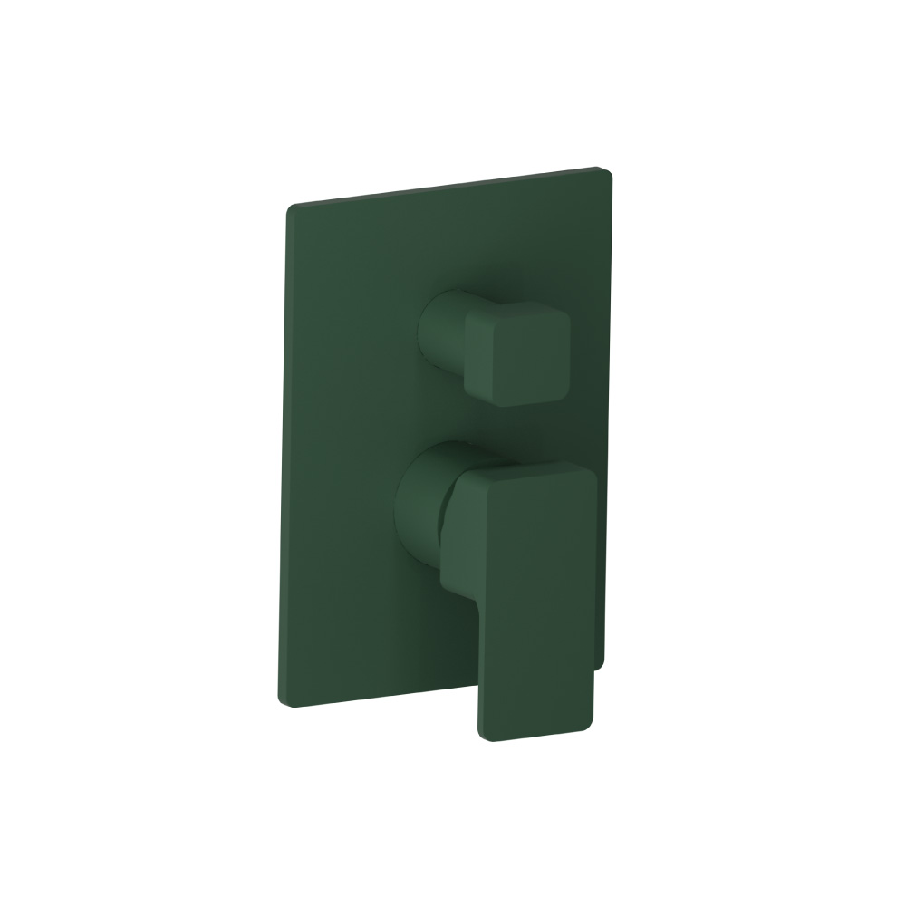 Tub / Shower Trim With Pressure Balance Valve - 3-Output | Leaf Green