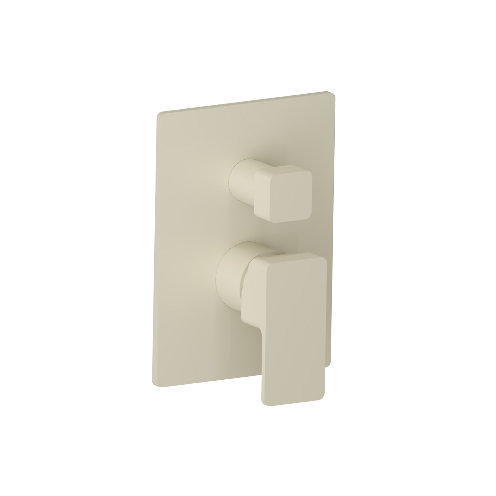 Tub / Shower Trim With Pressure Balance Valve - 3-Output | Light Tan