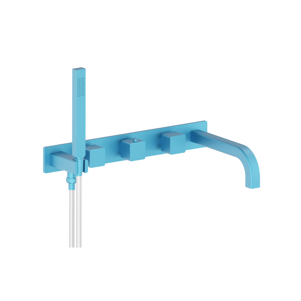 Trim For Wall Mount Tub Filler With Hand Shower | Sky Blue