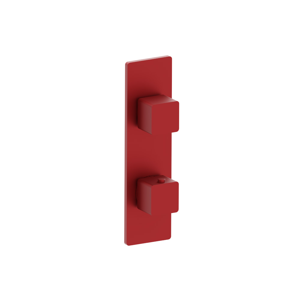3/4" Thermostatic Shower Valve & Trim  - 2-Output | Deep Red