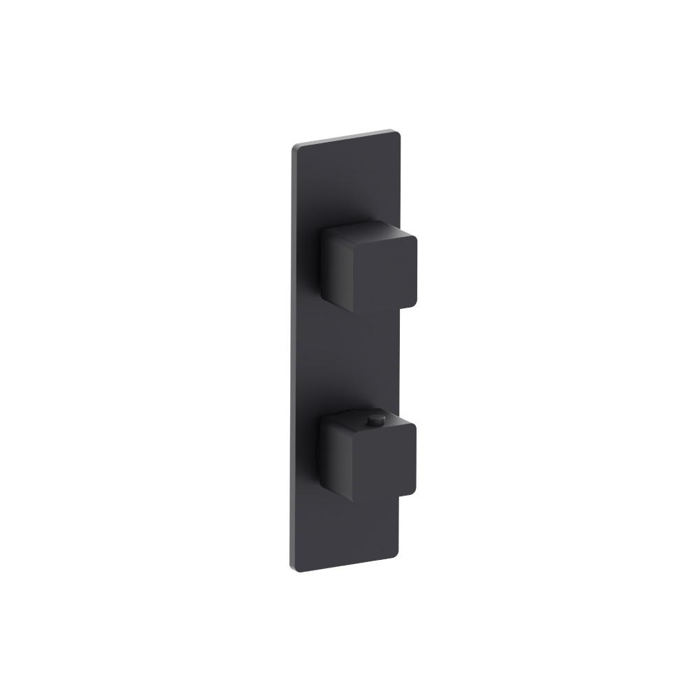 3/4" Thermostatic Shower Valve & Trim  - 3-Output | Dark Grey