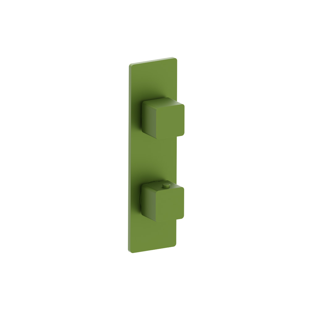 3/4" Thermostatic Shower Valve & Trim  - 3-Output | Flusso Green