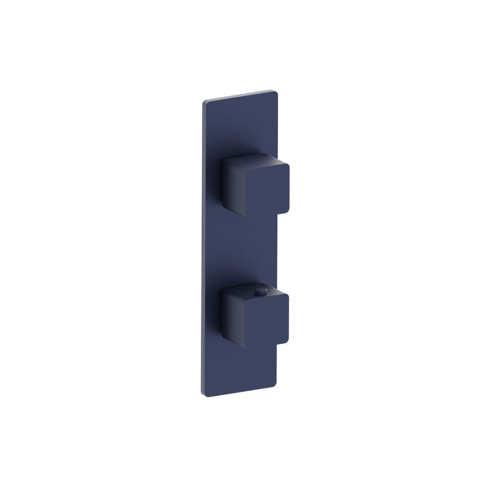 3/4" Thermostatic Shower Valve & Trim  - 3-Output | Navy Blue