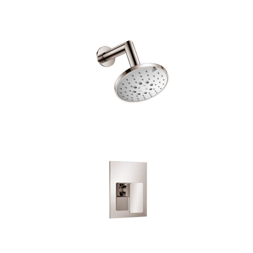 Single Output Shower Set With ABS Shower Head & Arm | Polished Nickel PVD