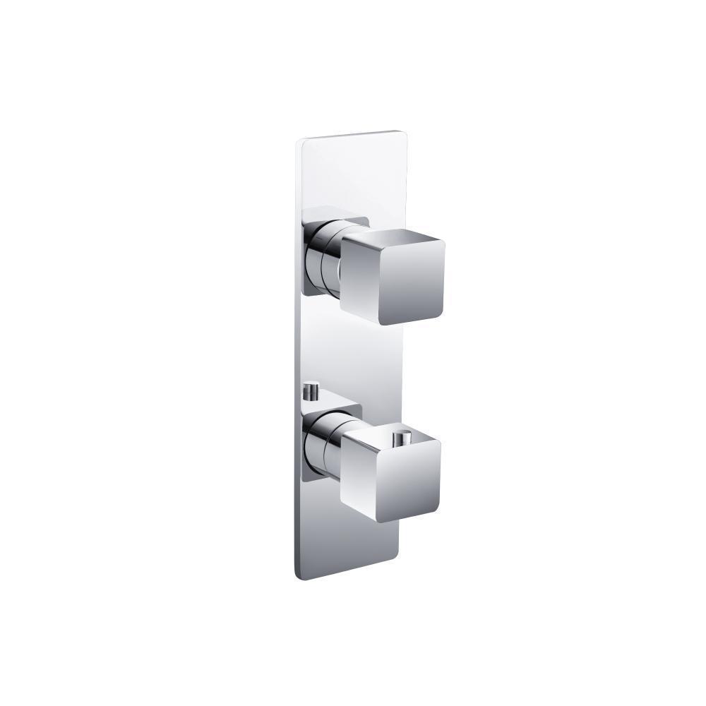 3/4" Horizontal Thermostatic Shower Valve & Trim - 1- Output | Chrome