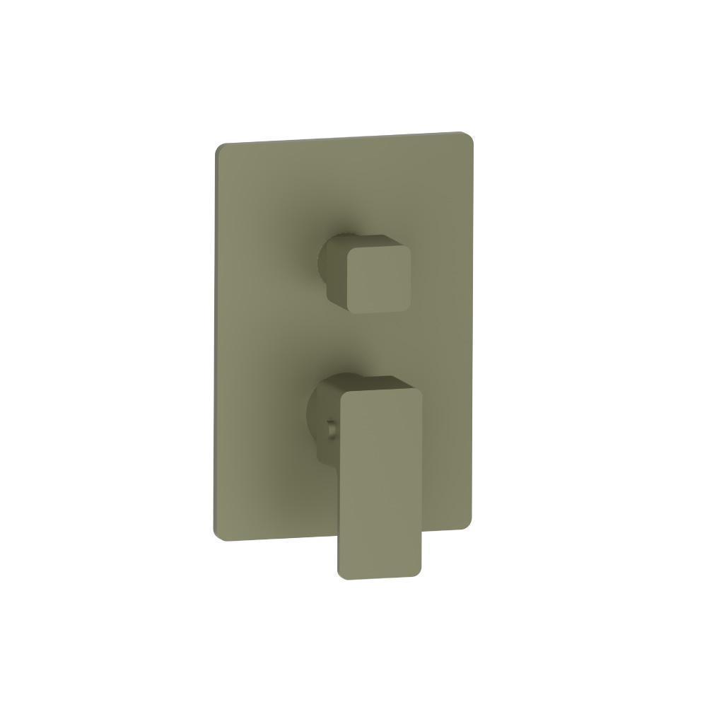3/4" Thermostatic Shower Valve With Trim - 1 Output | Army Green