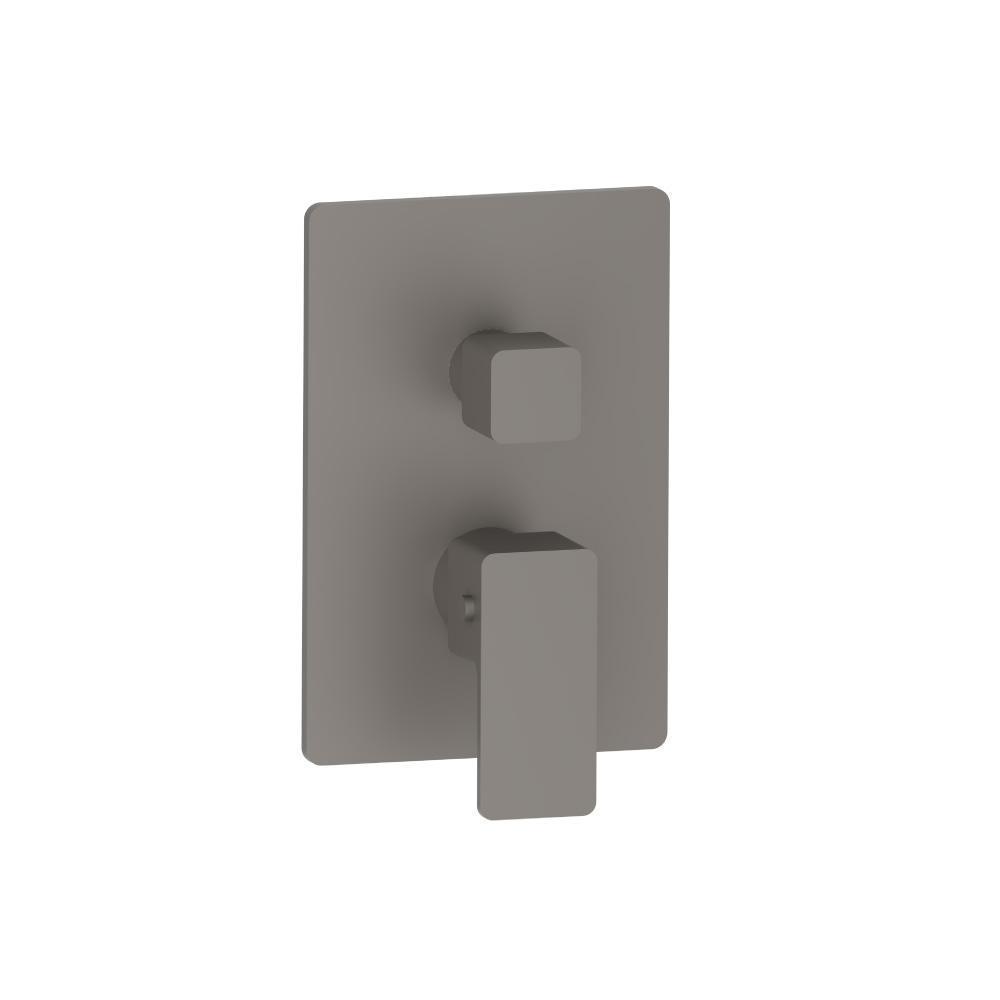 3/4" Thermostatic Shower Valve With Trim - 1 Output | Steel Grey