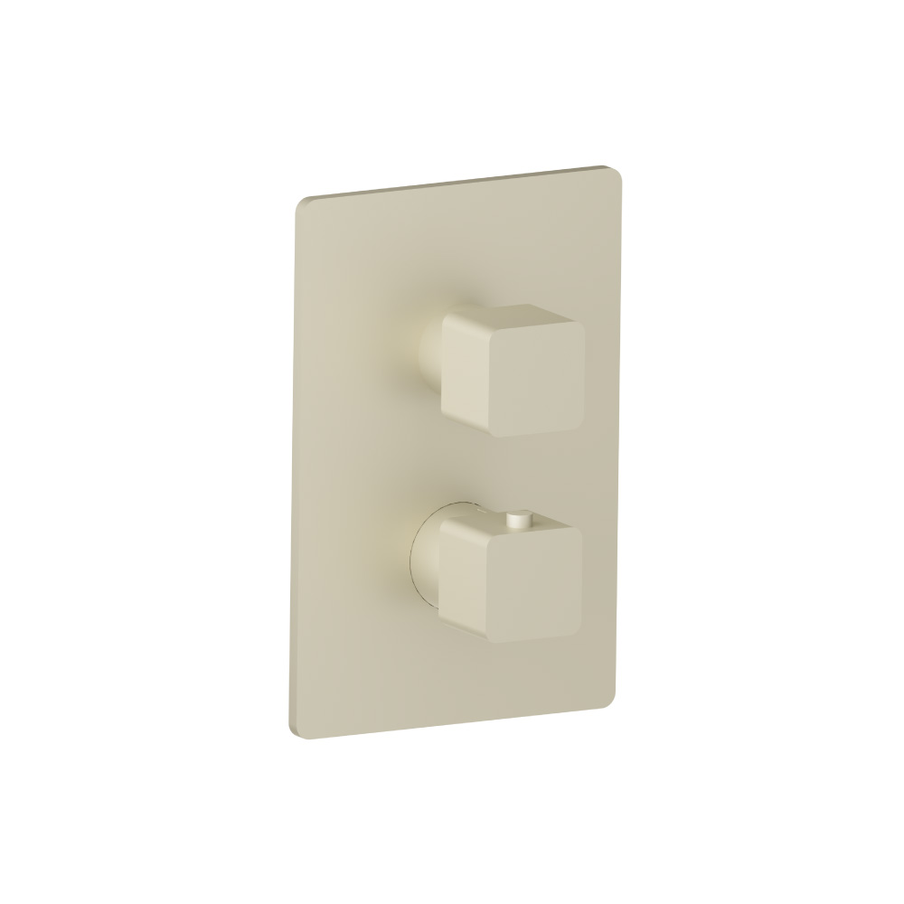 3/4" Thermostatic Valve & Trim - 3 Way Diverter - 3 Outputs | Light Tan