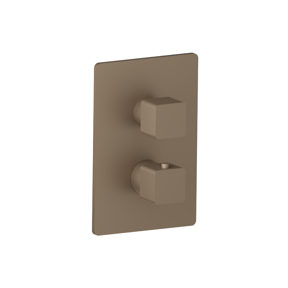 3/4 " Thermostatic Valve & Trim - With 2-Way Diverter - 2 Output | Dark Tan