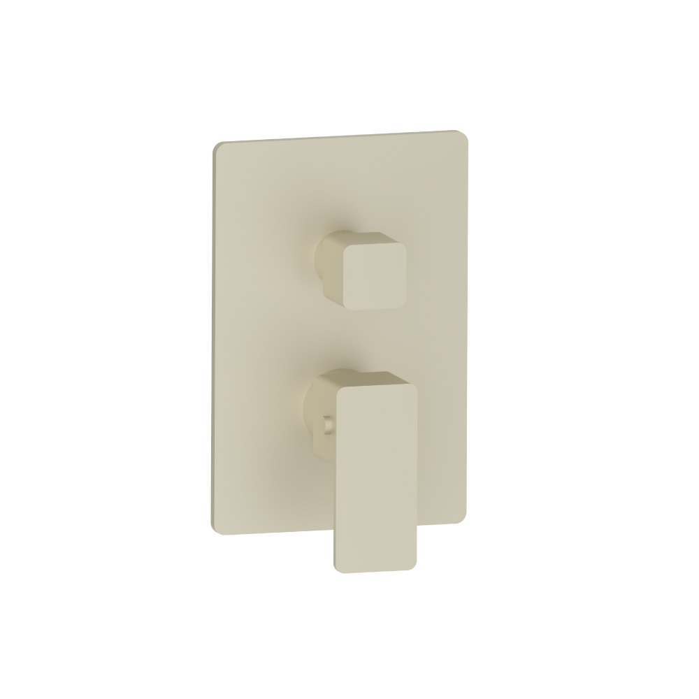 3/4 " Thermostatic Valve & Trim - With 2-Way Diverter - 2 Output | Light Tan