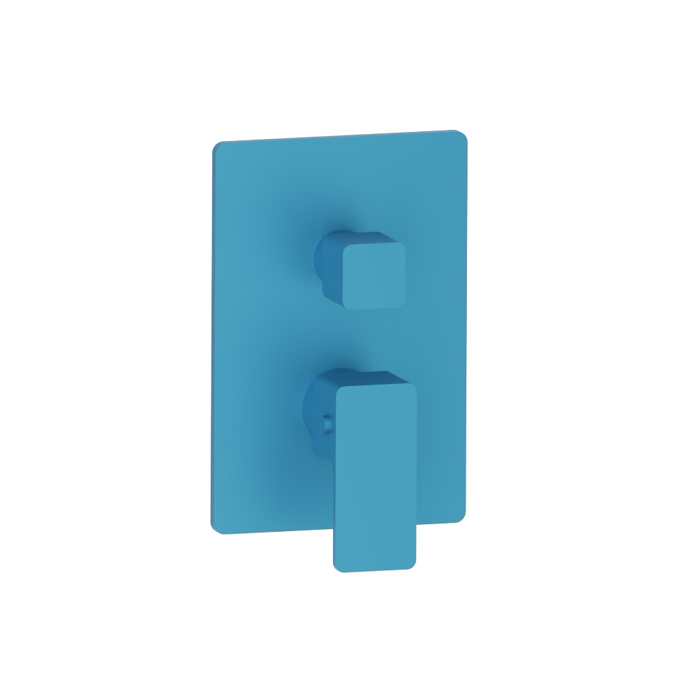 3/4" Thermostatic Valve With Trim - 3 Output | Sky Blue