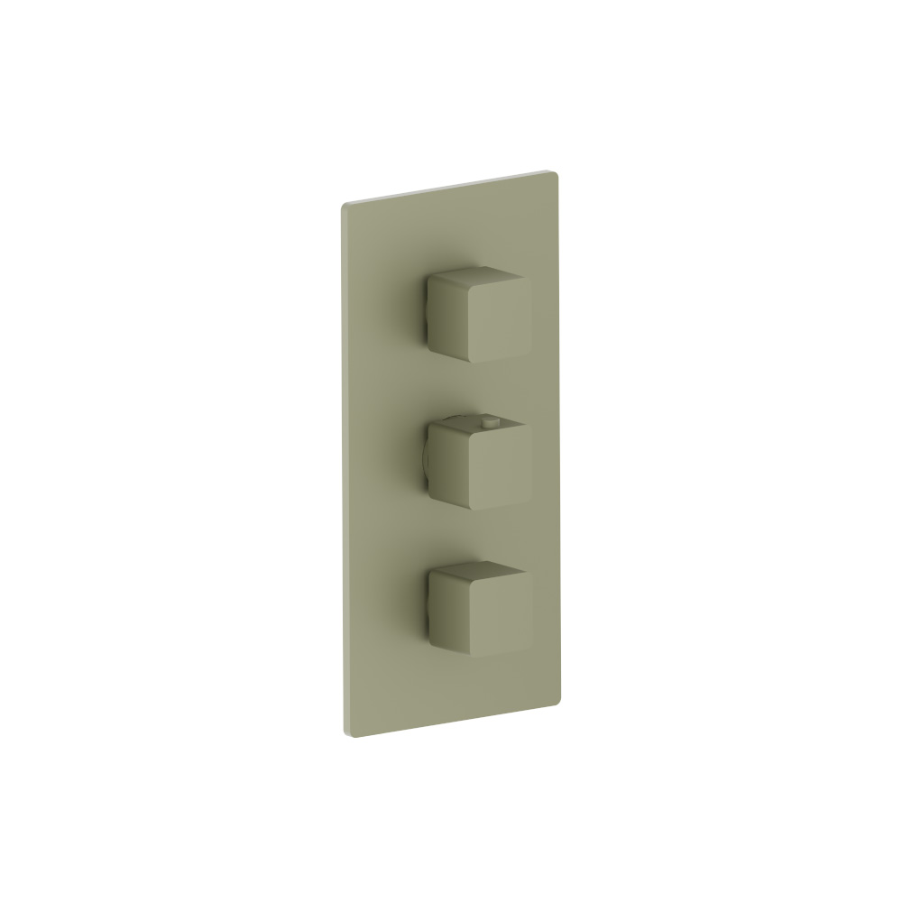 3/4" Thermostatic Valve With Trim - 3 Output | Army Green