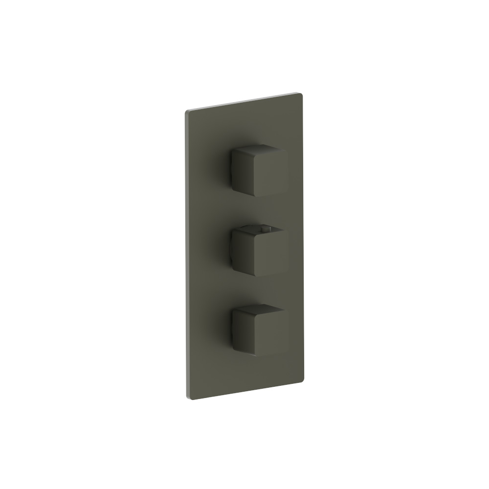 3/4" Thermostatic Valve & Trim - 4 Output | Dark Green