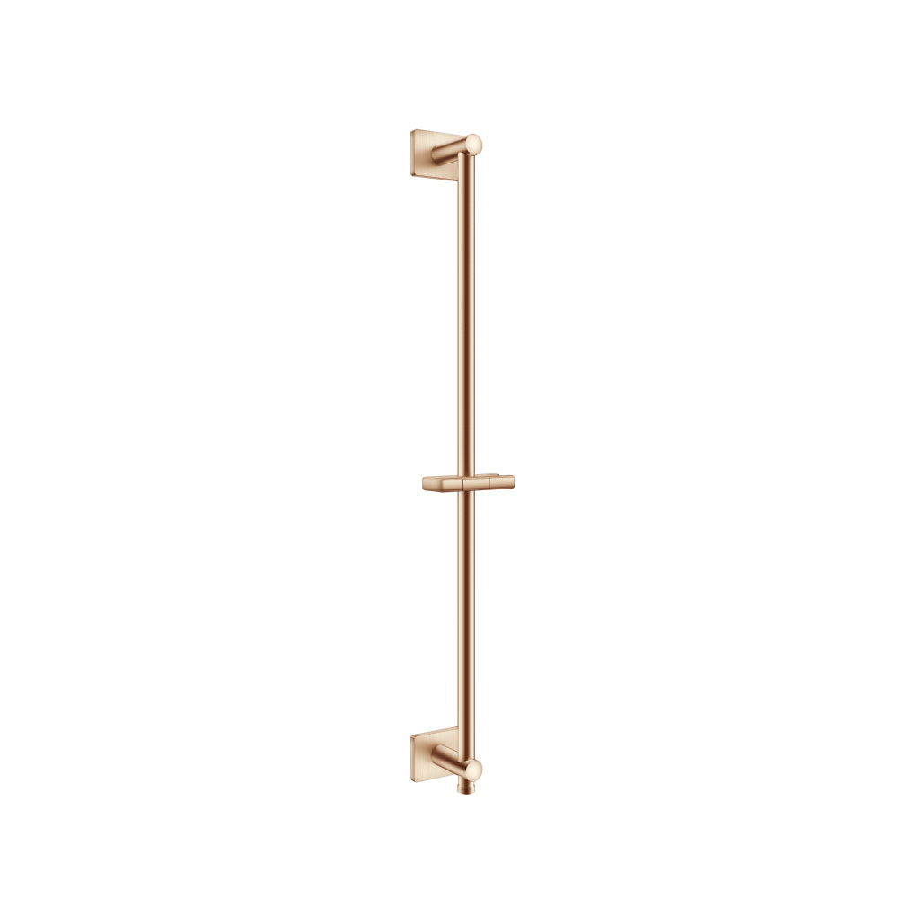 Shower Slide Bar With Integrated Wall Elbow | Brushed Bronze PVD