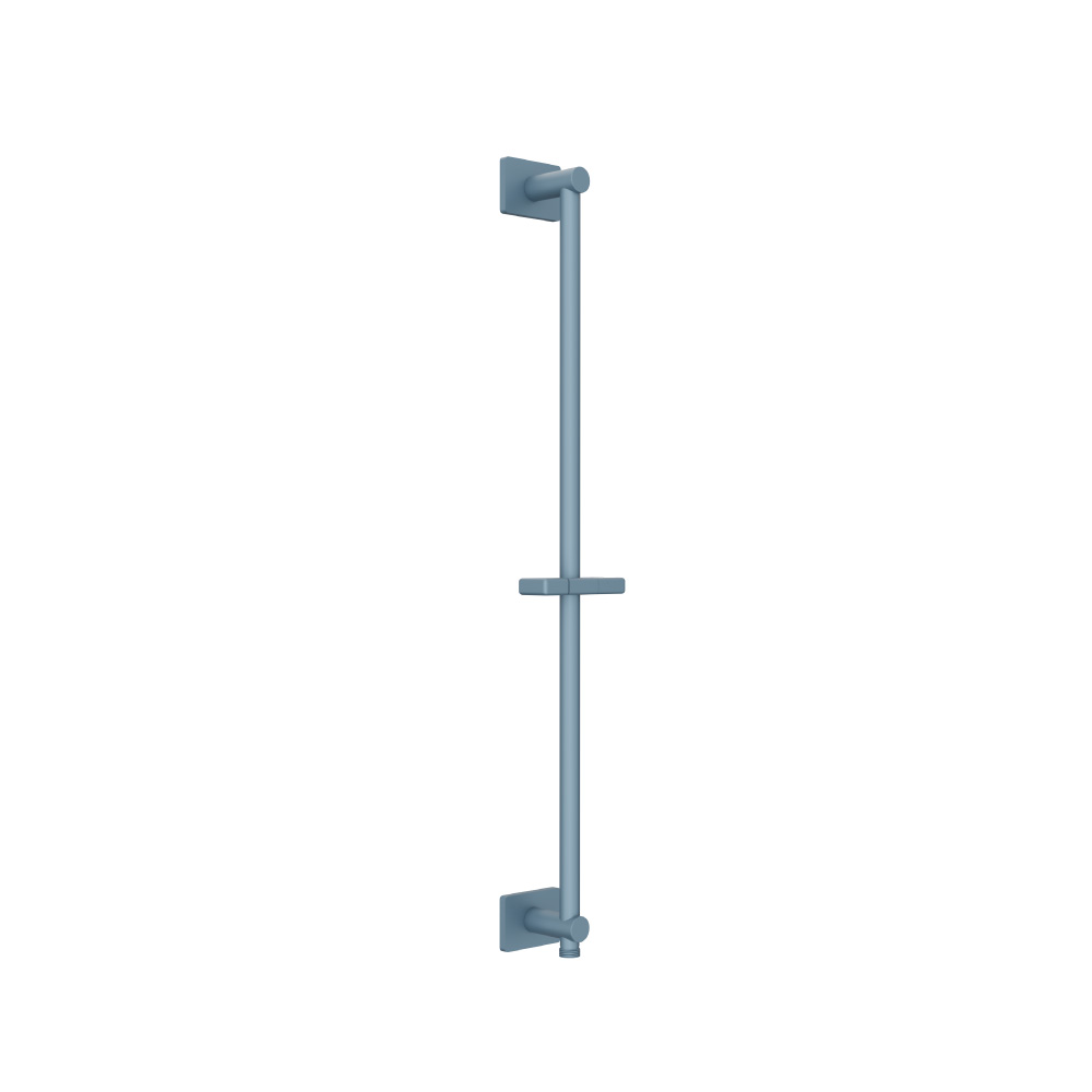 Shower Slide Bar With Integrated Wall Elbow | Blue Platinum