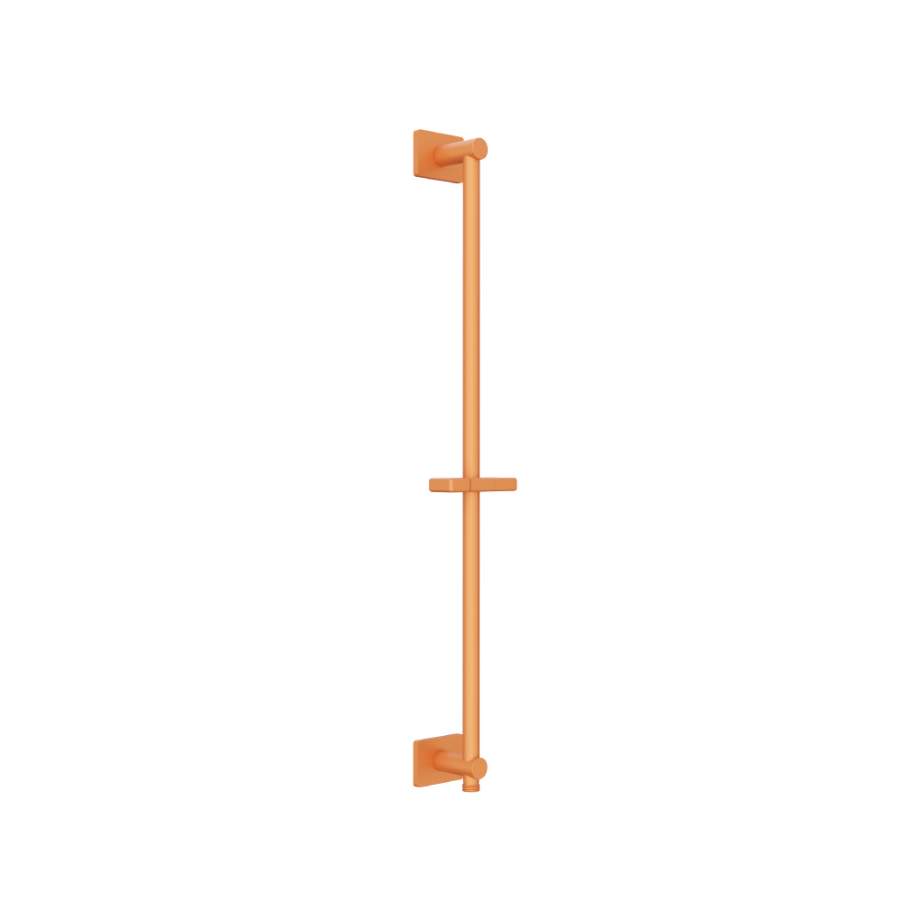 Shower Slide Bar With Integrated Wall Elbow | Terracotta Orange