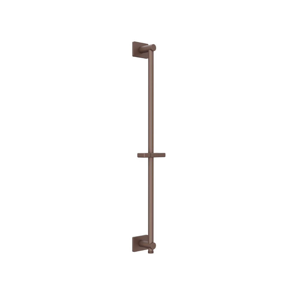 Shower Slide Bar With Integrated Wall Elbow | Vortex Brown