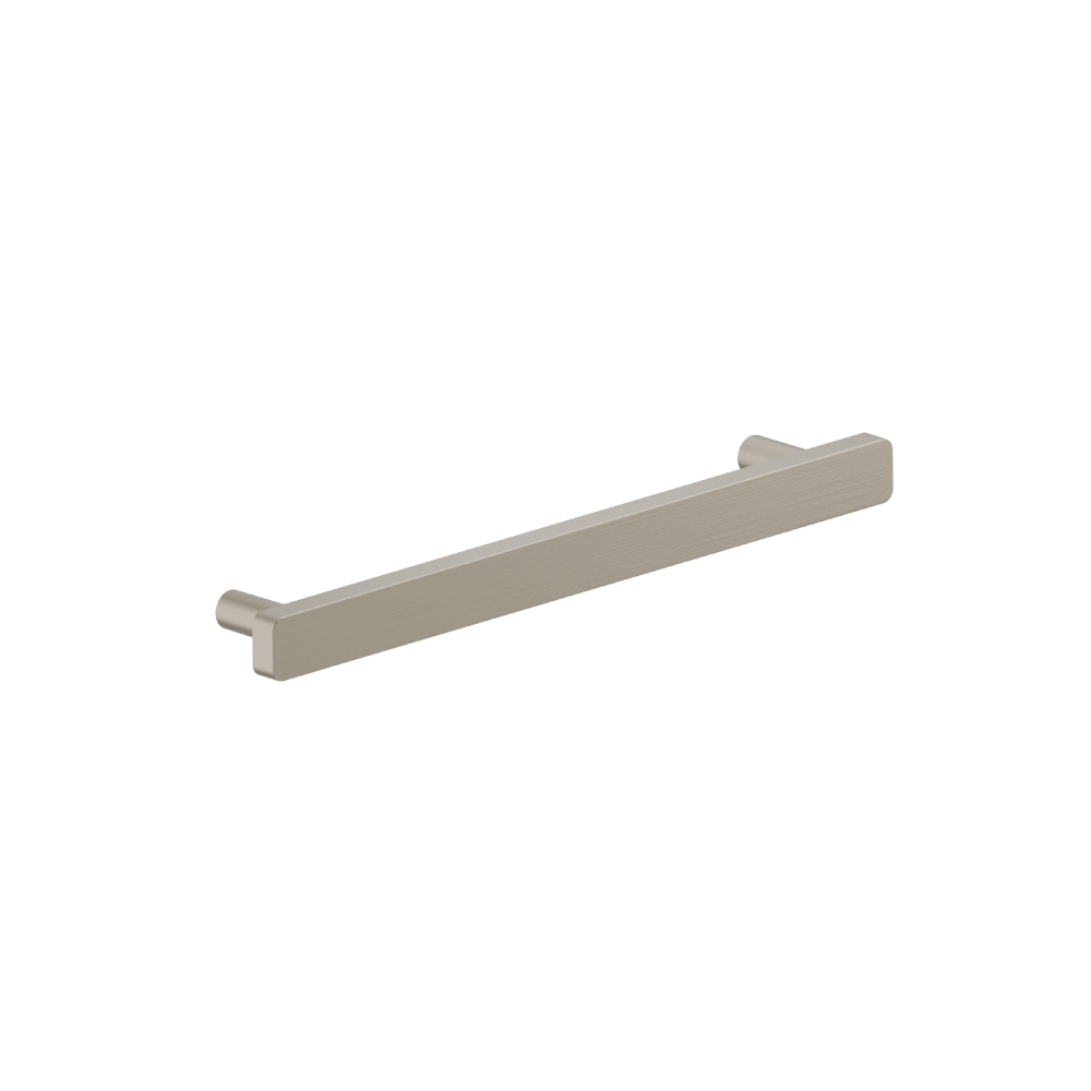 6-5/16" (160mm) Center to Center Square Cabinet Handle / Drawer Pull | Brushed Nickel PVD