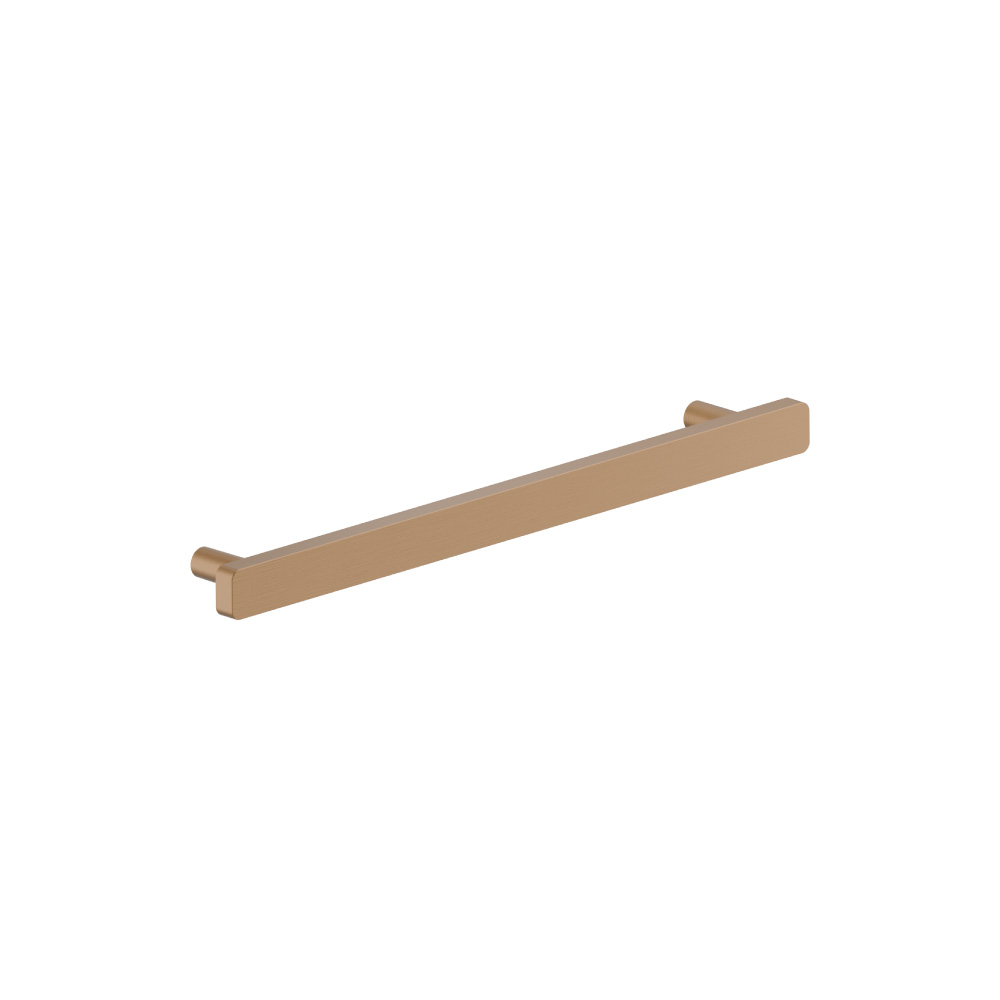 7-9/16" (192mm) Center to Center Square Cabinet Handle / Drawer Pull | Brushed Bronze PVD