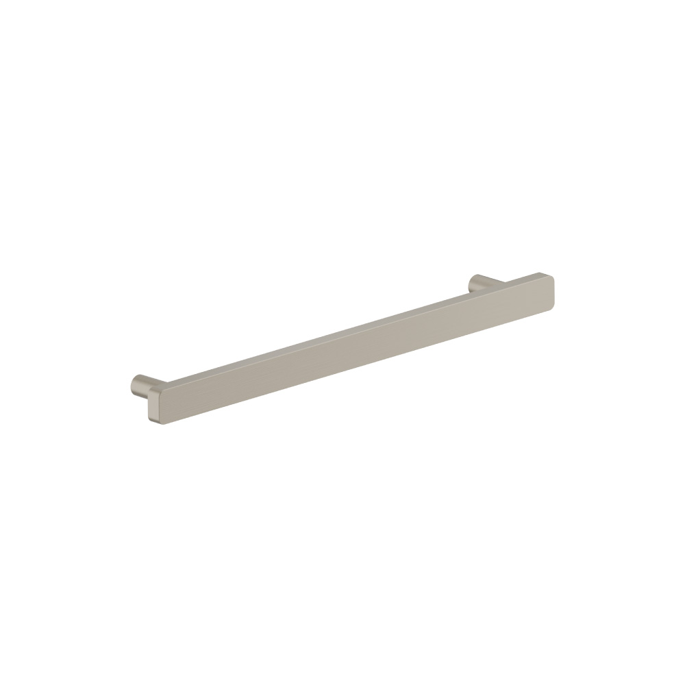 7-9/16" (192mm) Center to Center Square Cabinet Handle / Drawer Pull | Brushed Nickel PVD