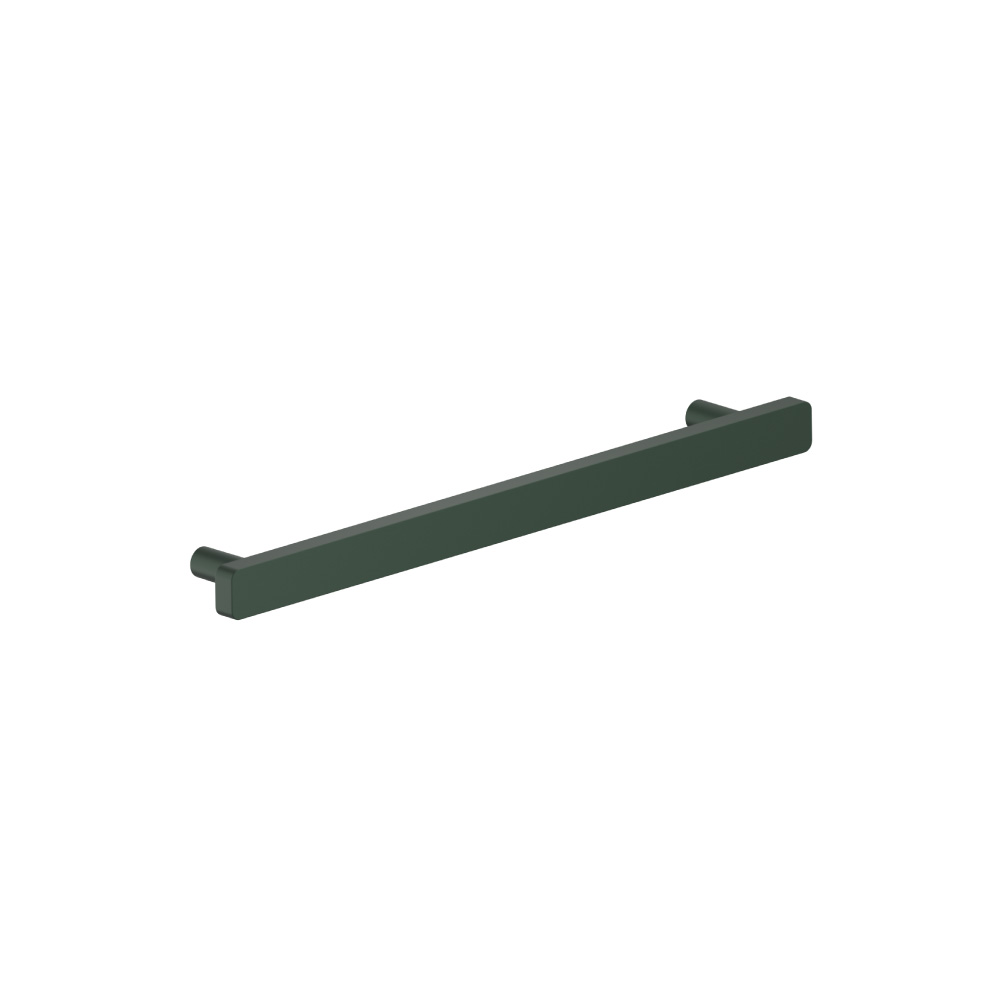 7-9/16" (192mm) Center to Center Square Cabinet Handle / Drawer Pull | Leaf Green