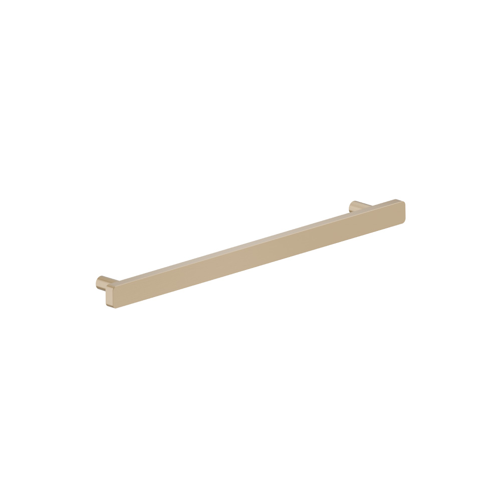 8-13/16" (224mm) Center to Center Square Cabinet Handle / Drawer Pull | Satin Brass PVD