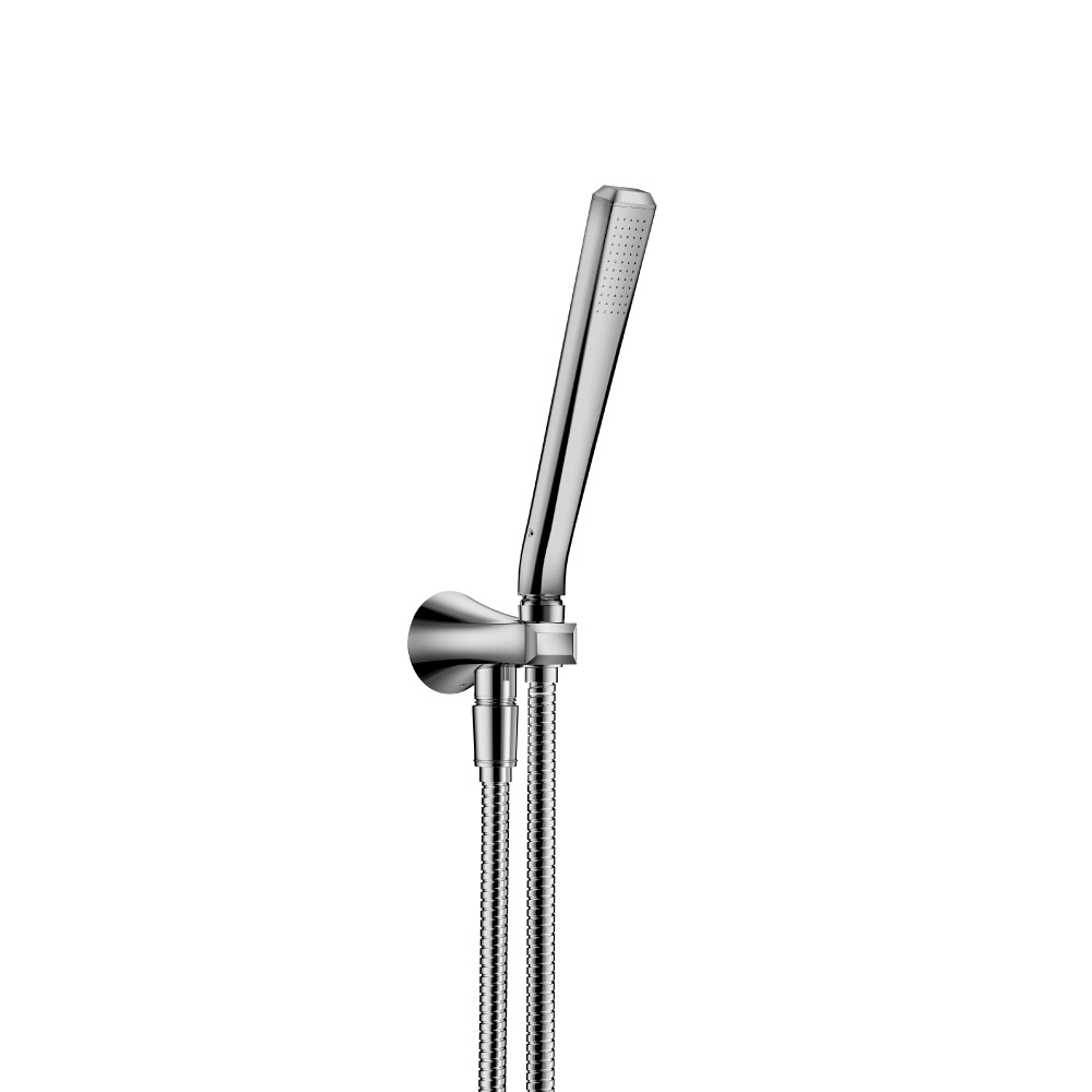 Hand Shower Set With Wall Elbow, Holder and Hose | Chrome