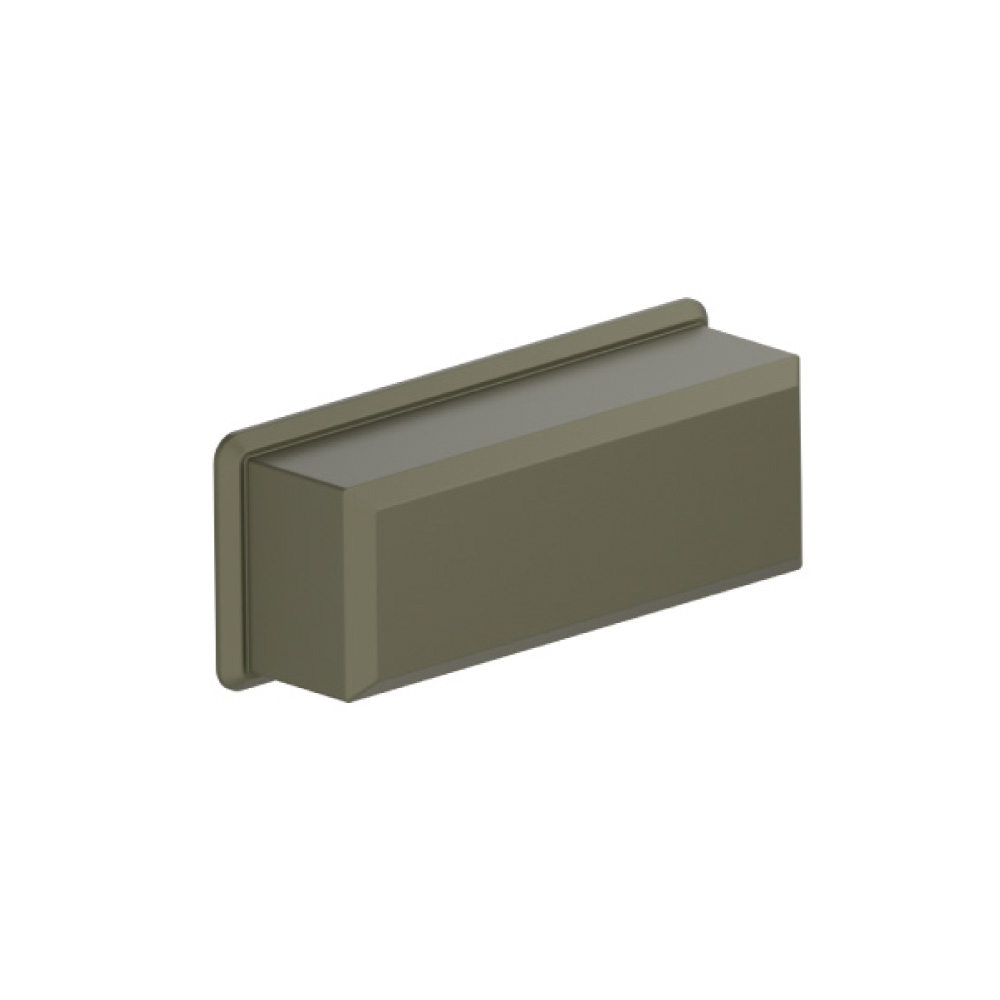 3" (76mm) Center to Center Cup Cabinet Pull | Army Green