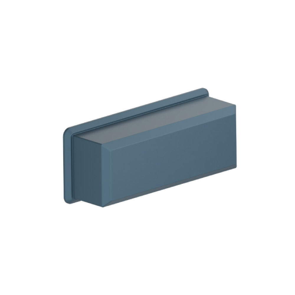 3" (76mm) Center to Center Cup Cabinet Pull | Blue Platinum