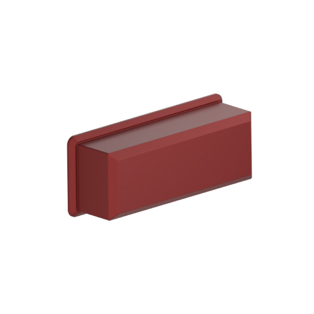 3" (76mm) Center to Center Cup Cabinet Pull | Crimson