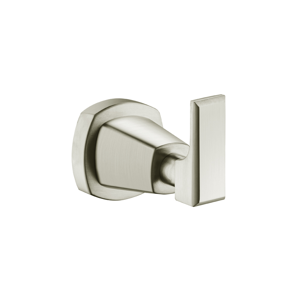 Brass Bathroom Towel / Robe Hook | Brushed Nickel PVD