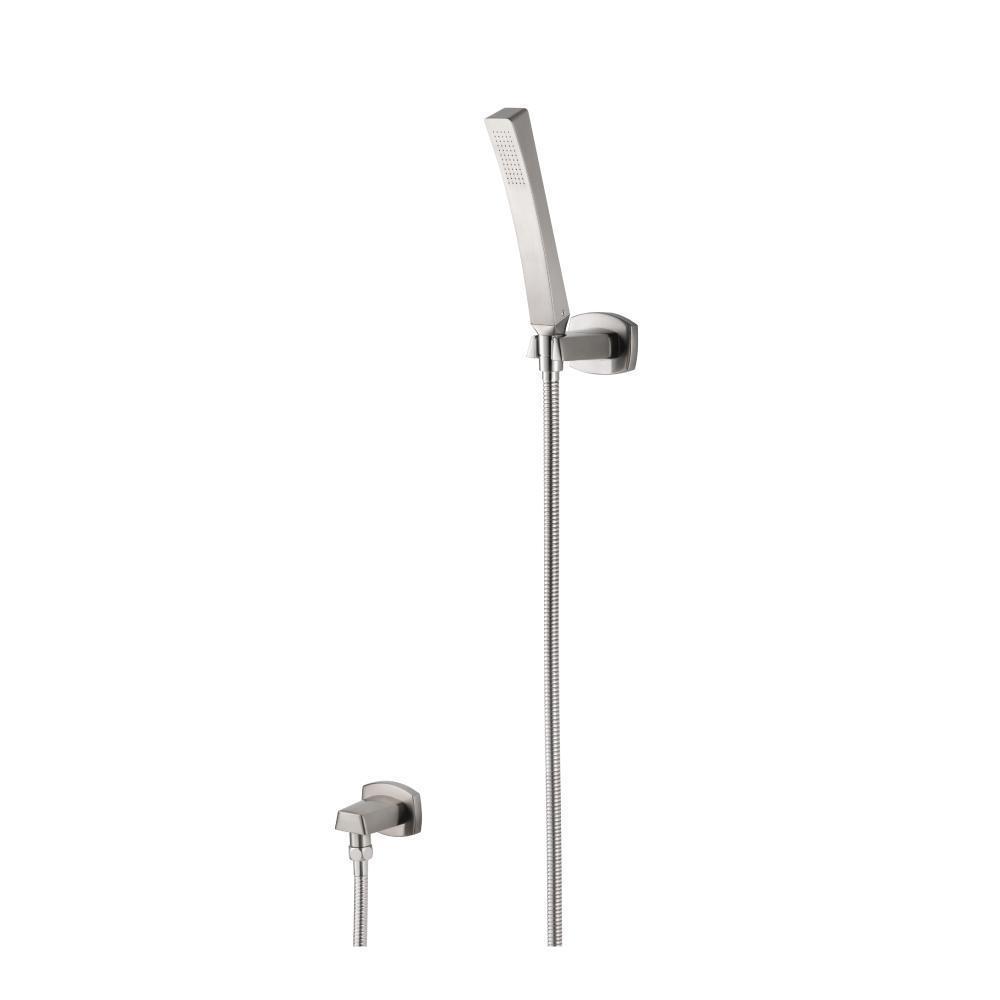 Hand Shower Set With Wall Elbow, Holder and Hose | Brushed Nickel PVD