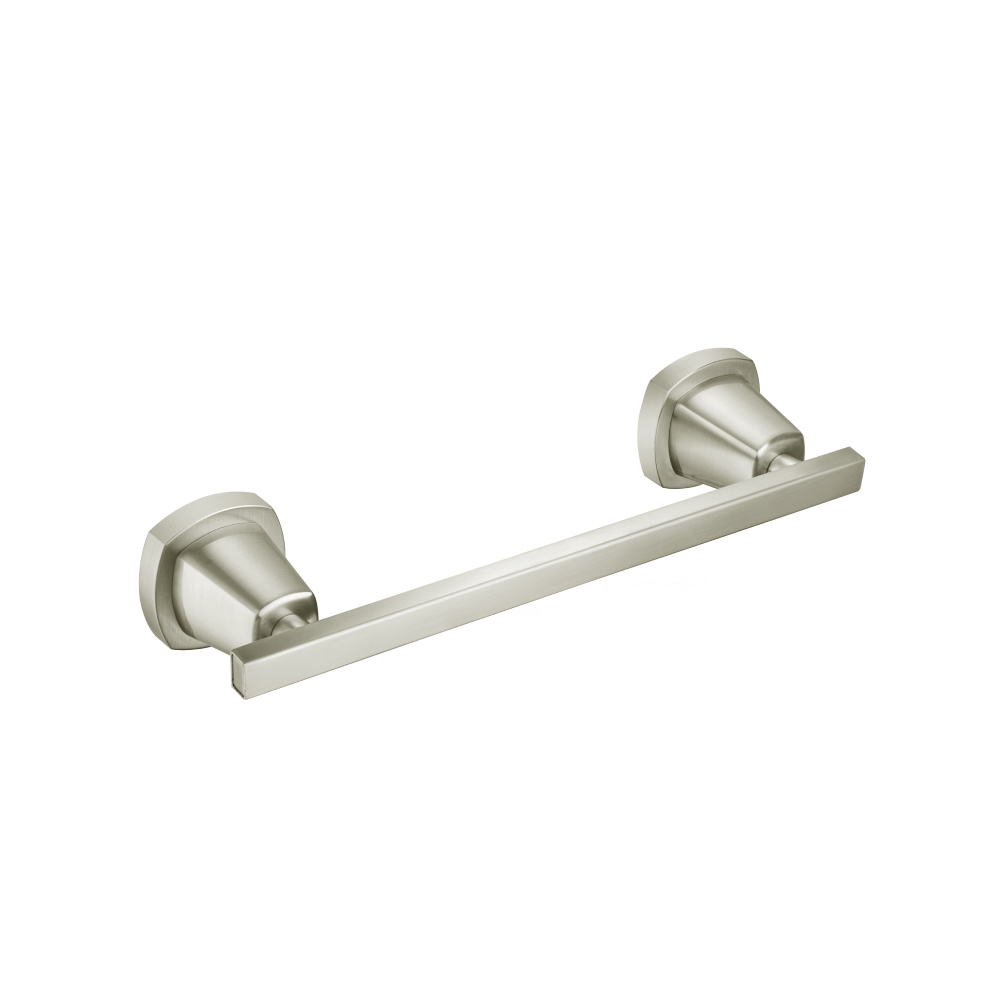 Brass Towel Ring / Mini Towel Bar - 8" | Brushed Nickel PVD