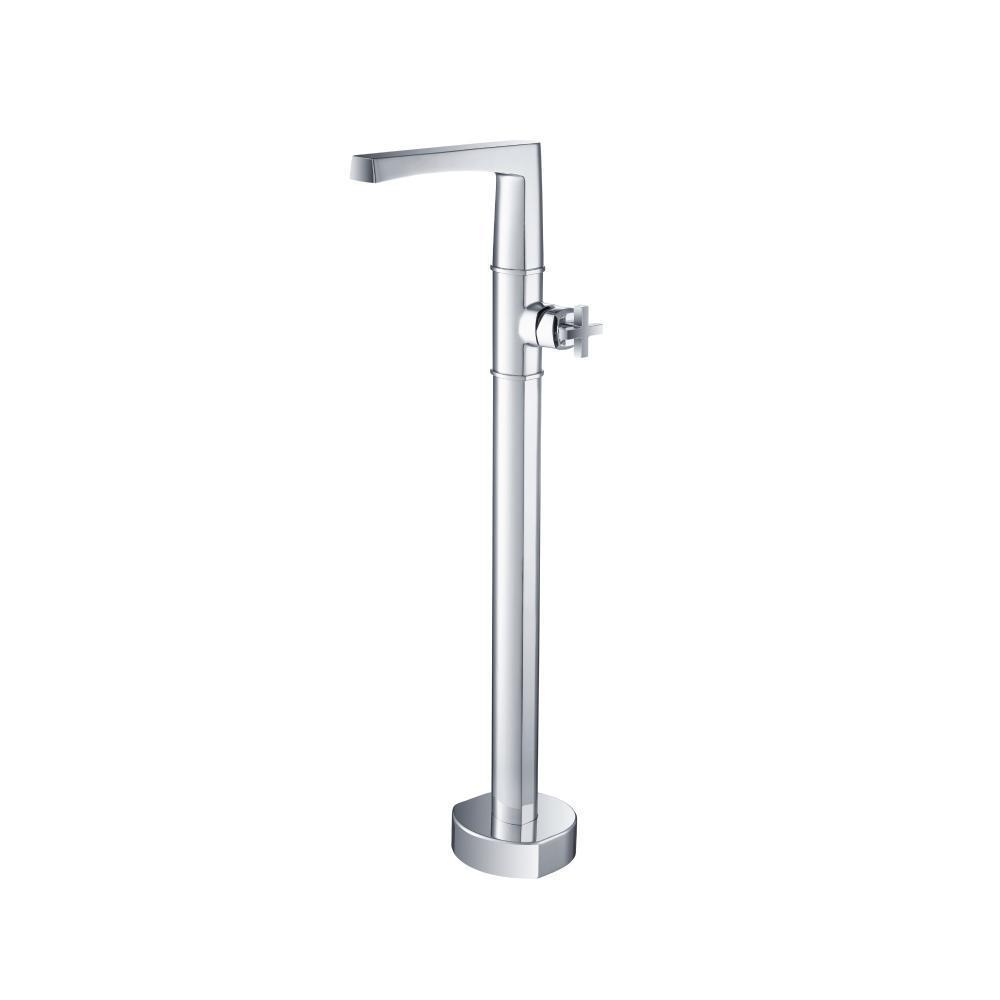 Freestanding Floor Mount Bathtub / Tub Filler | Chrome