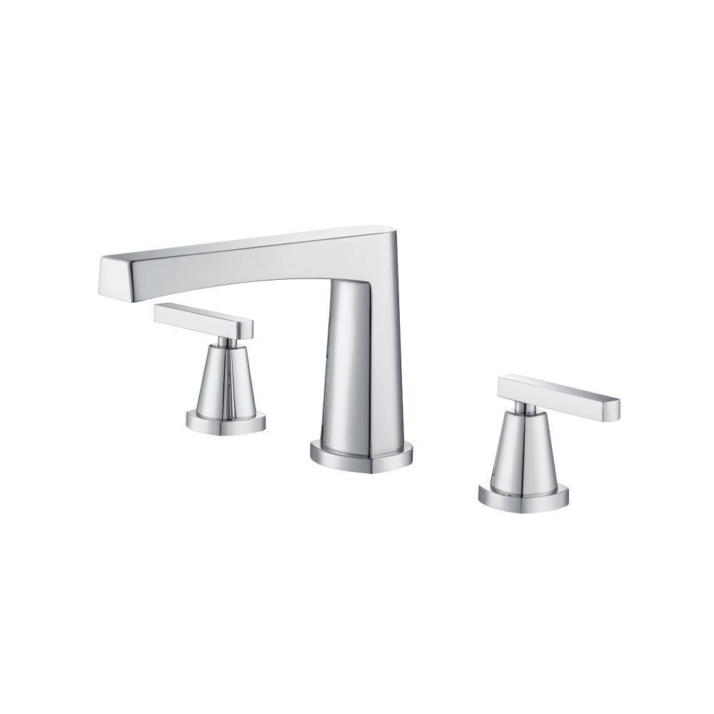 3 Hole Deck Mount Roman Tub Faucet | Chrome