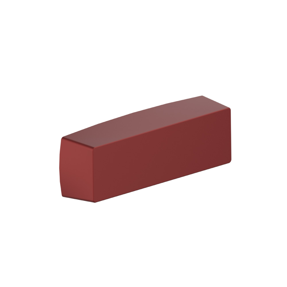 3" (76mm) Center to Center Cup Cabinet Pull | Crimson